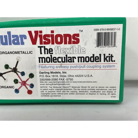 Molecular Visions Flexible Molecular Model Kit Organic Inorganic Chemistry - Picture 8 of 9